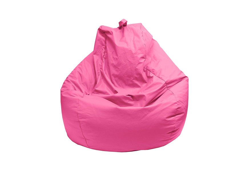 gold medal large leather look tear drop bean bag