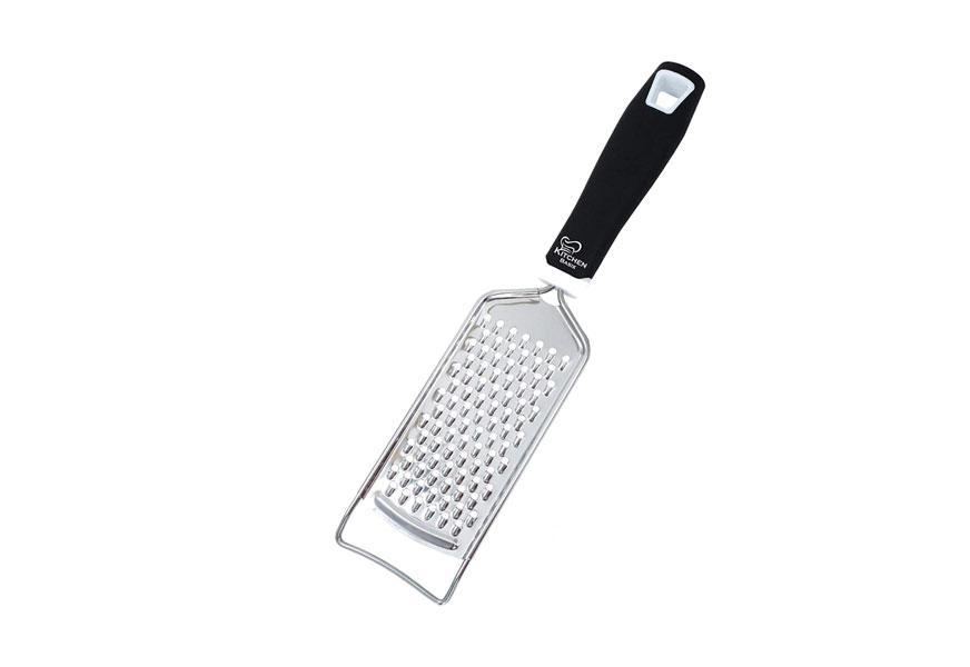 OXO 32780 Good Grips 9 Etched Stainless Steel Two-Fold White Plastic  Grater with Non-Slip Handle