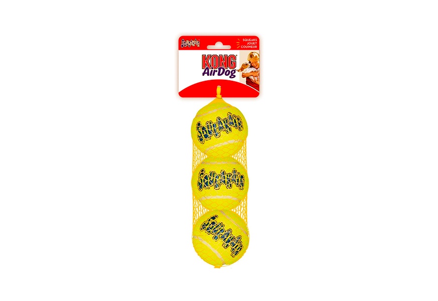 kong air squeaker tennis balls two pack