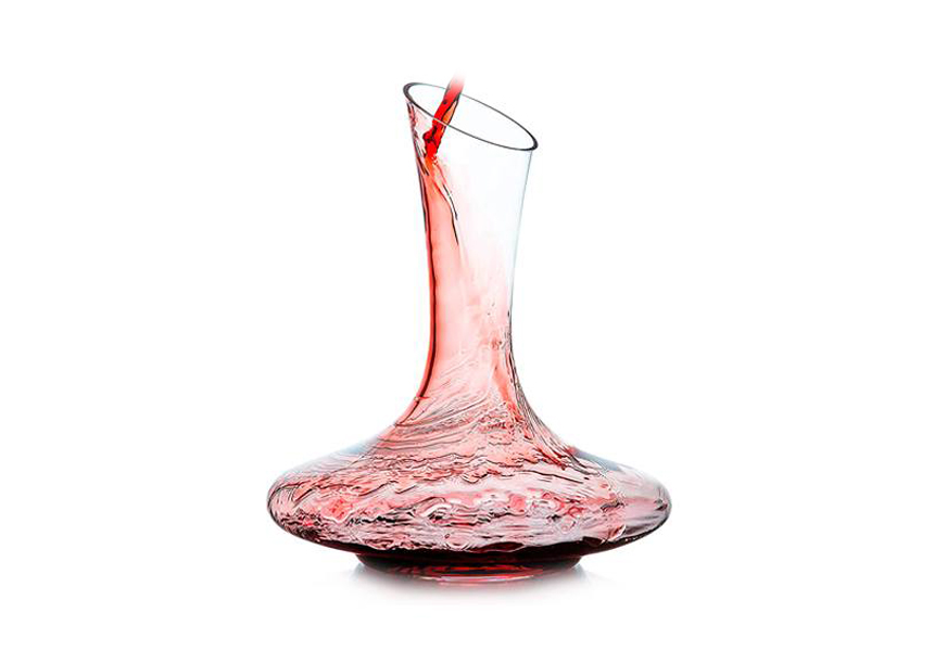 la chateau hand blown wine decanter