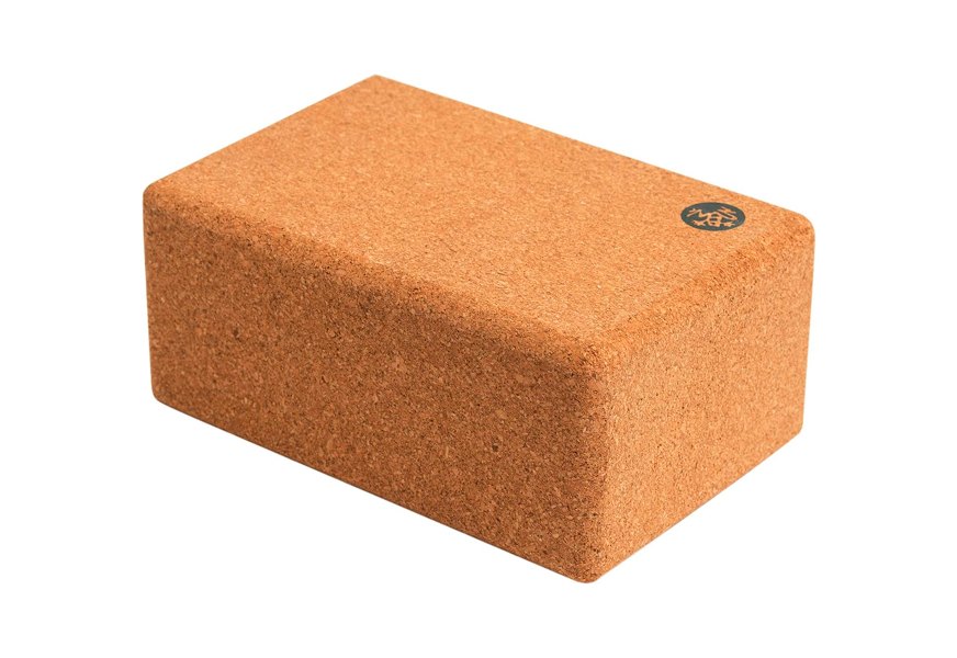 manduka premium high density cork yoga block