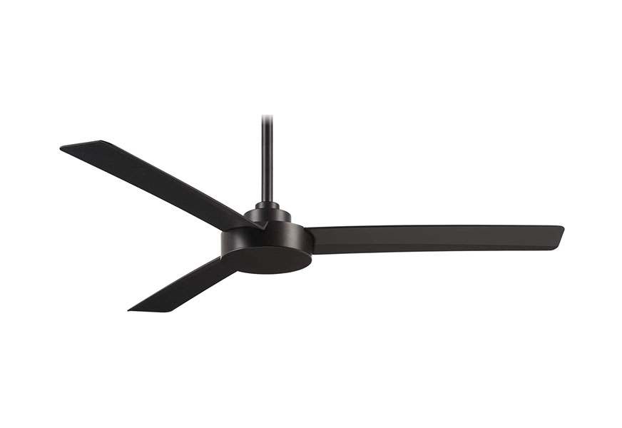 minka aire f524 cl roto ceiling fan in coal black