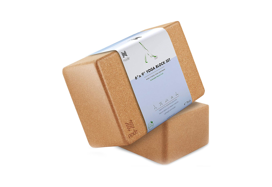 node fitness cork yoga block