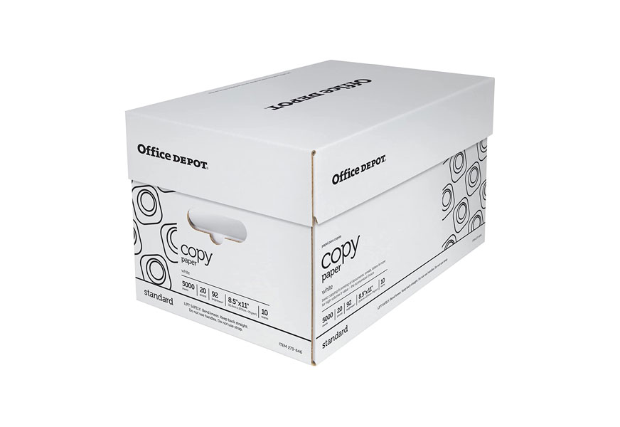 office depot white printer paper