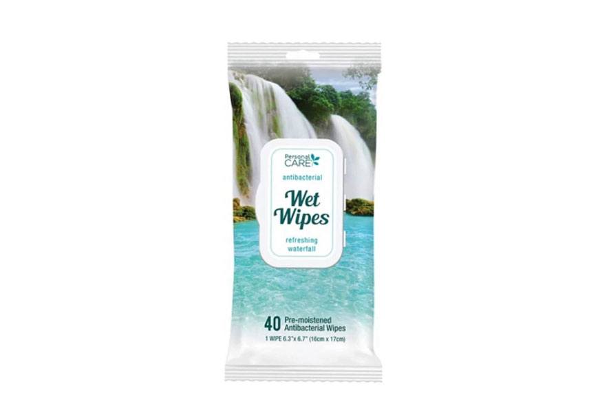 personal care alcohol free antibacterial wet wipes