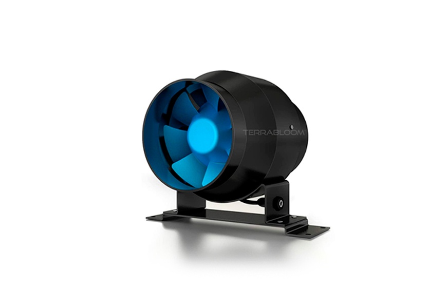 terrabloom ecmf 100 r quiet 4 inch inline duct fan