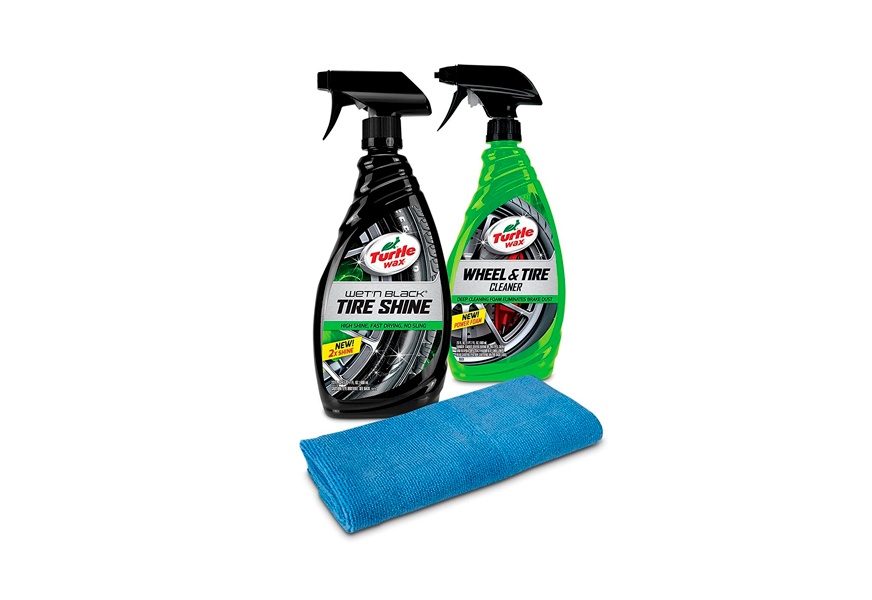 turtle wax 50837 tire shine & wheel cleaner kit