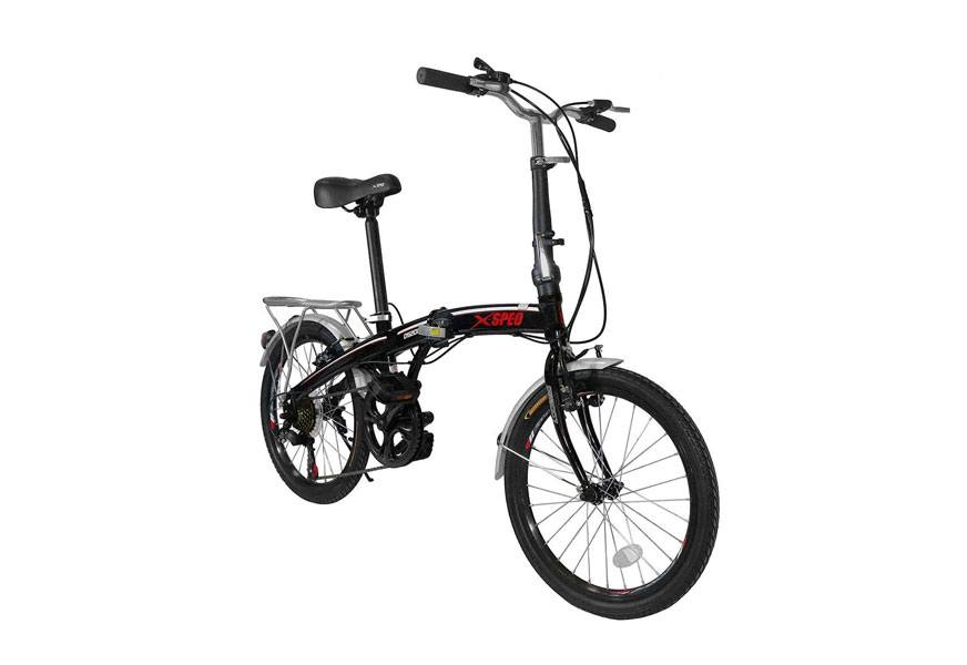 xspec 20 inch 7 speed city folding compact bike