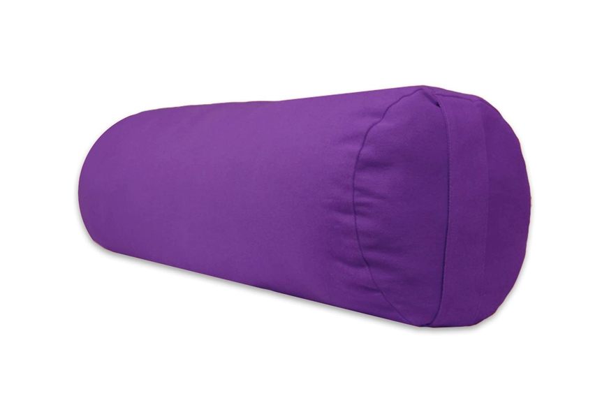 yogaaccessories supportive round cotton yoga bolster