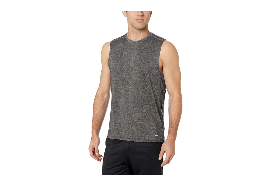 amazon essentials men's tech stretch performance muscle shirt