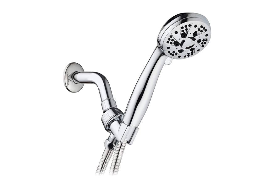 aquadance high pressure chrome face handheld shower head