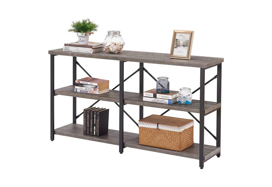 bon augure entryway bookshelf