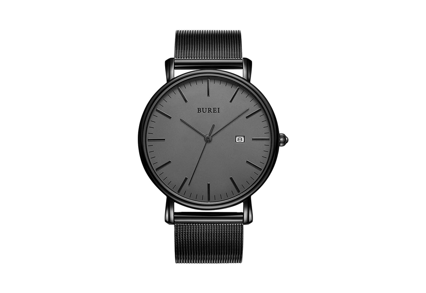 burei mens fashion minimalist wrist watch