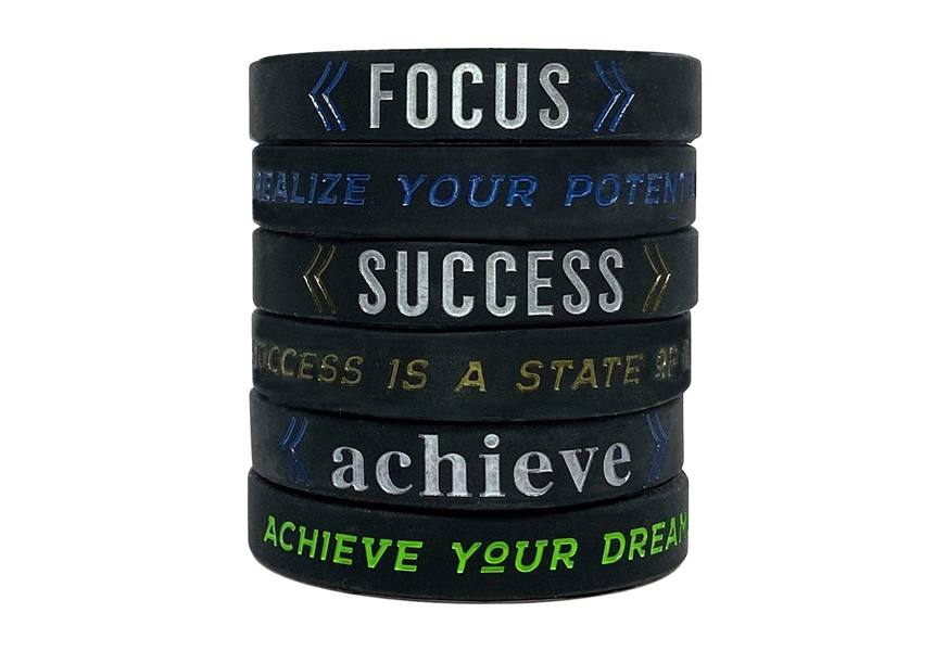 captiva mkt motivational silicone wristband bracelets for men