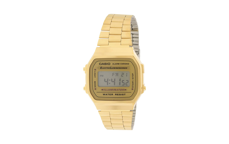 casio a168wg-9 mens vintage gold chronograph alarm watch