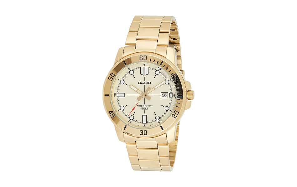 casio mtp-vd01g-9ev mens enticer gold watch