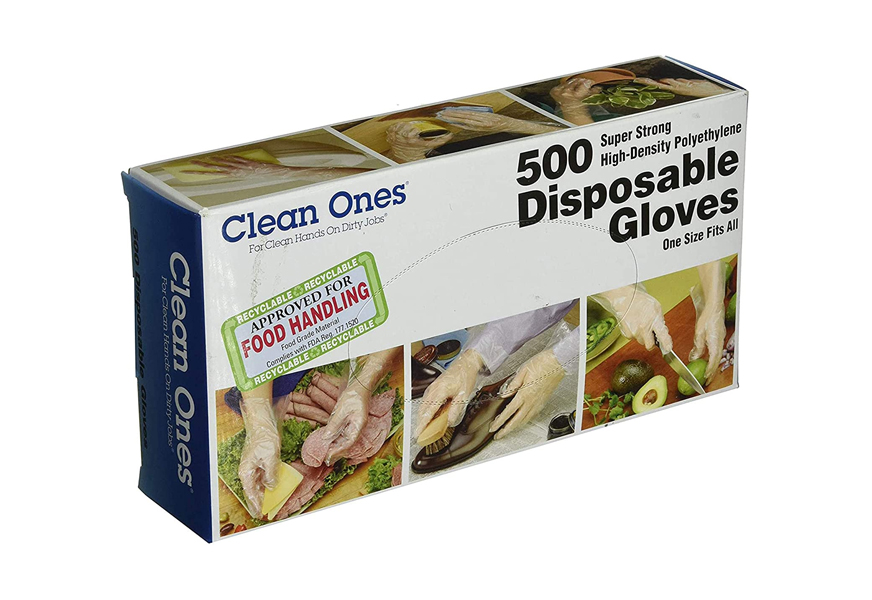 clean ones 513017 500 count disposable poly gloves
