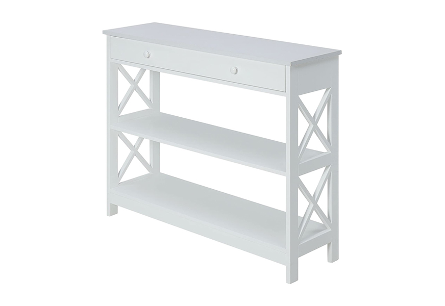 convenience concepts oxford 1 drawer console table