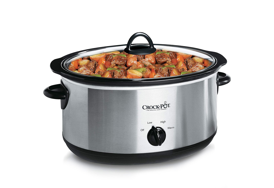 crock-pot manual steel 7-quart cooker
