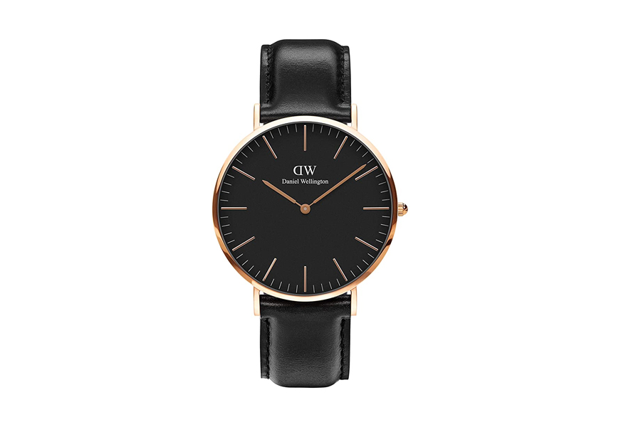 daniel wellington classic black sheffield minimalist watch