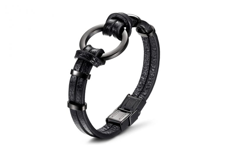 Men's Stainless Steel Chain Bracelet - Thick D-Shaped Link Design - Cool & Simple Jewelry