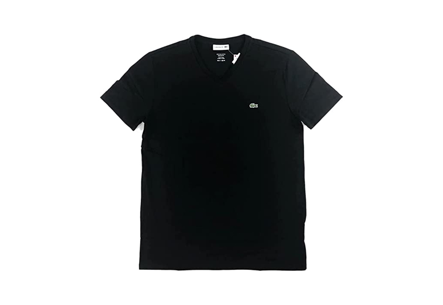 lacoste mens v-neck t-shirt