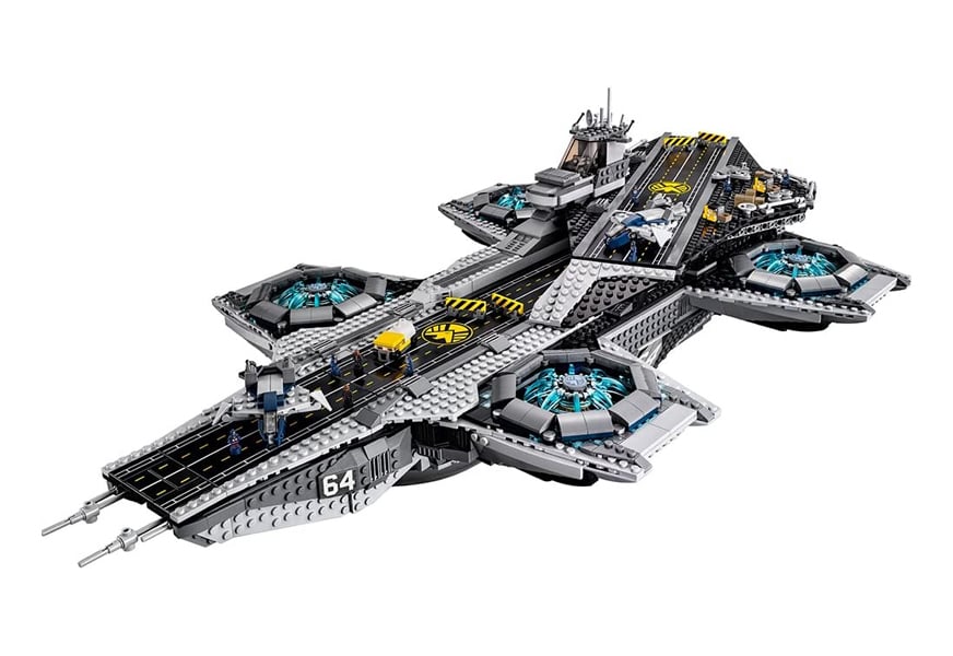 marvel super heroes shield helicarrier lego set