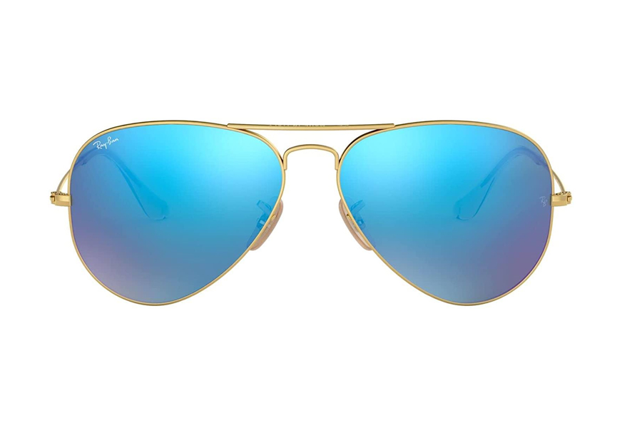 mirrored aviator shades