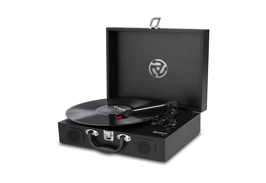 numark pt01 suitcase turntable