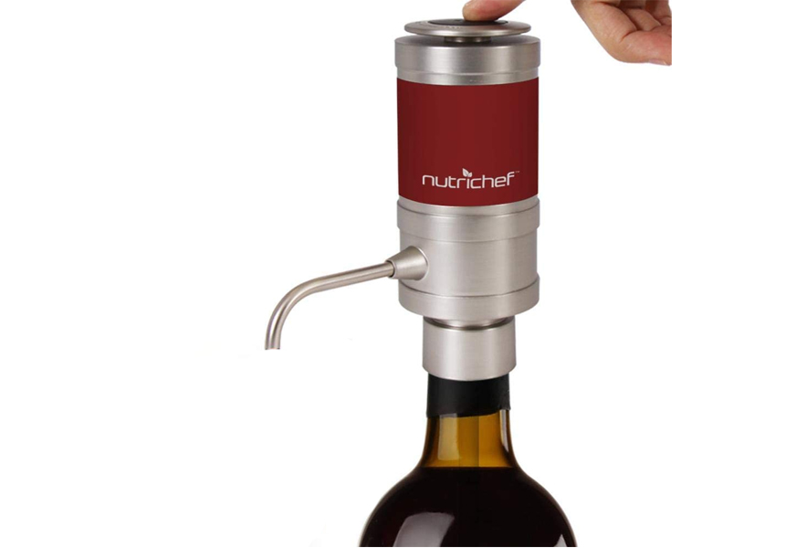 nutrichef electric wine aerator dispenser