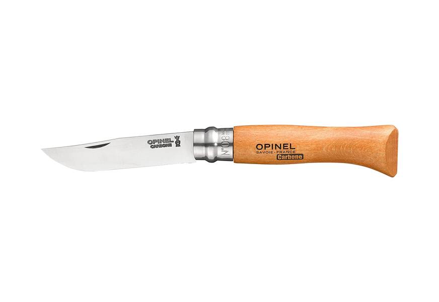 opinel no.08 carbon steel pocket folding knife