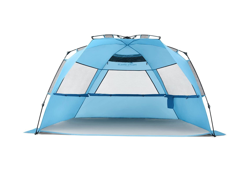 pacific breeze easy setup beach tent