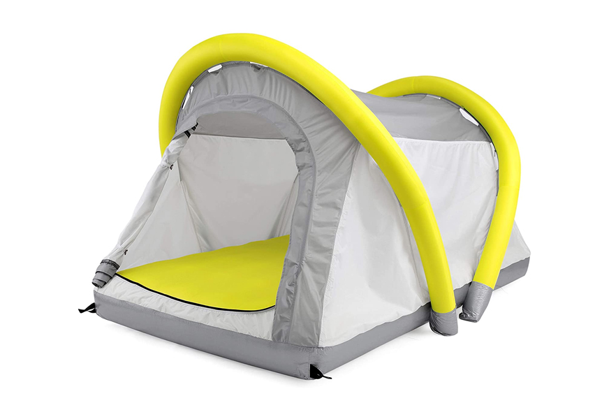 serenelife outdoor inflatable camping 2-in-1 airbed tent