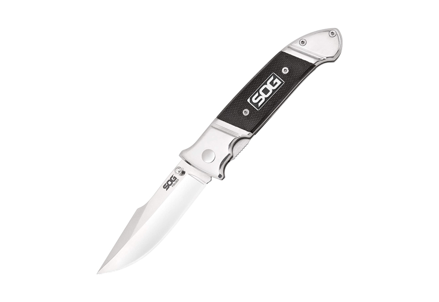 sog wood folding pocket knife