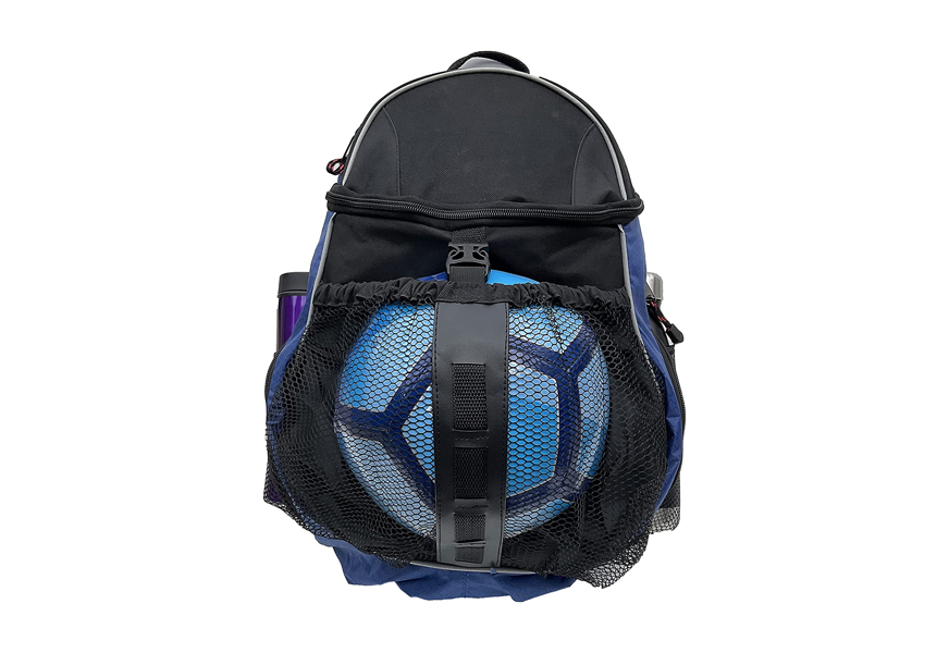 sports athletic backpack w/ pocket for team soccer ball