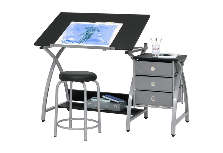 studio designs 2 piece comet art drafting table