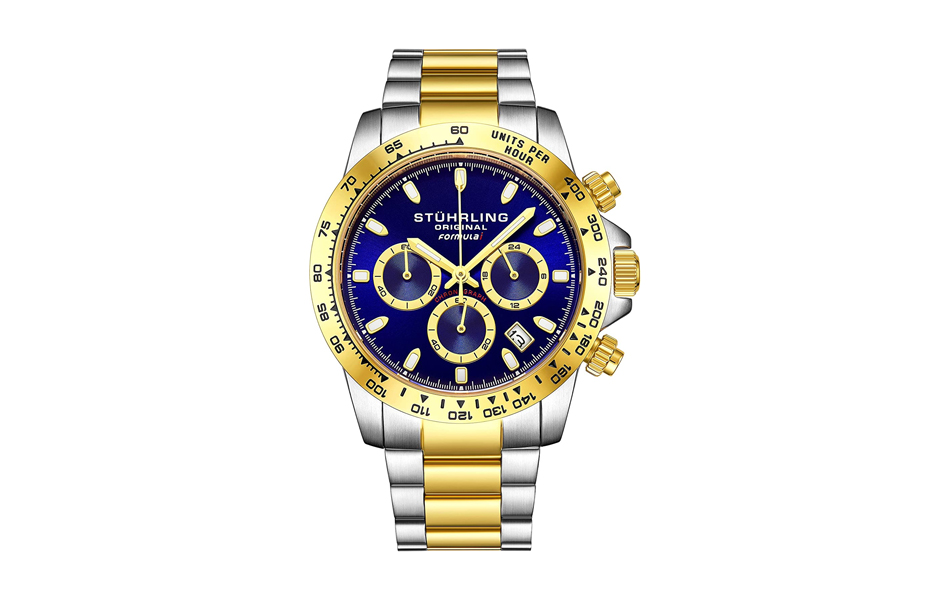 stuhrling original mens sport chronograph watch - 891 formula