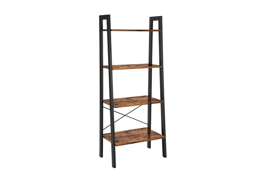 vasagle industrial ladder shelf 4 tier bookshelf