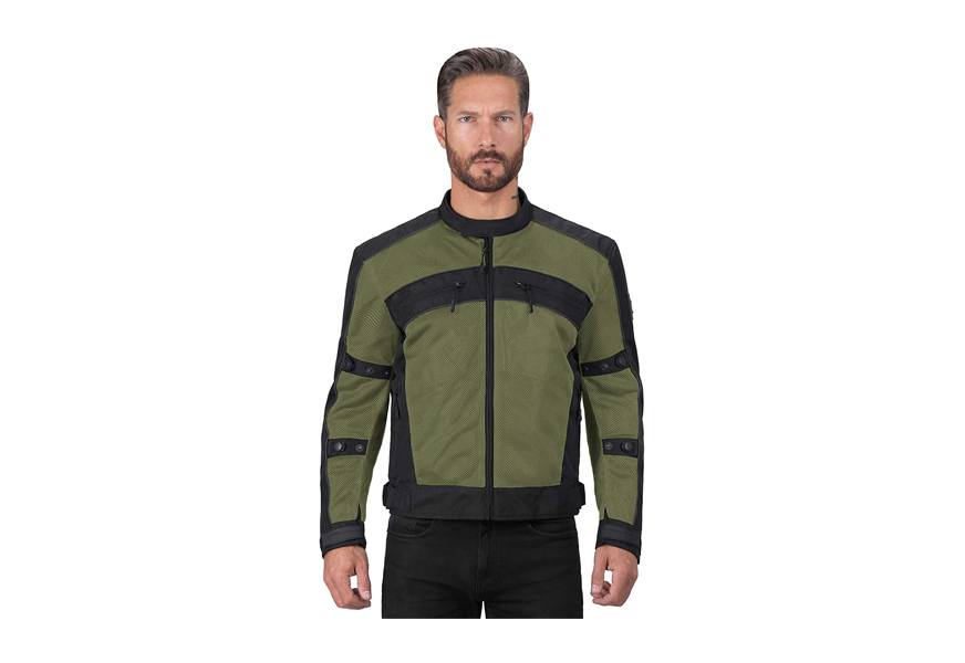 viking cycle ironside textile mesh motorcycle jacket