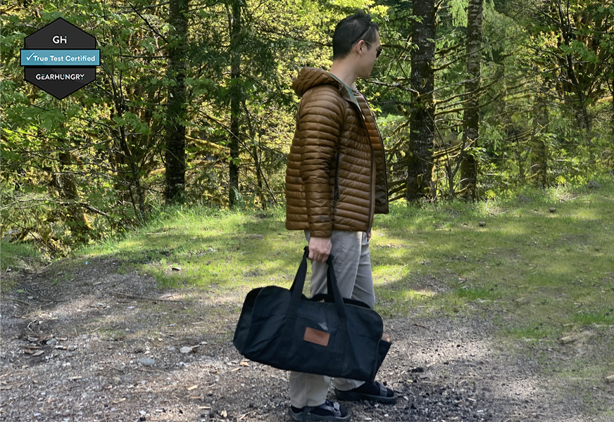 white duck outdoors log carrier