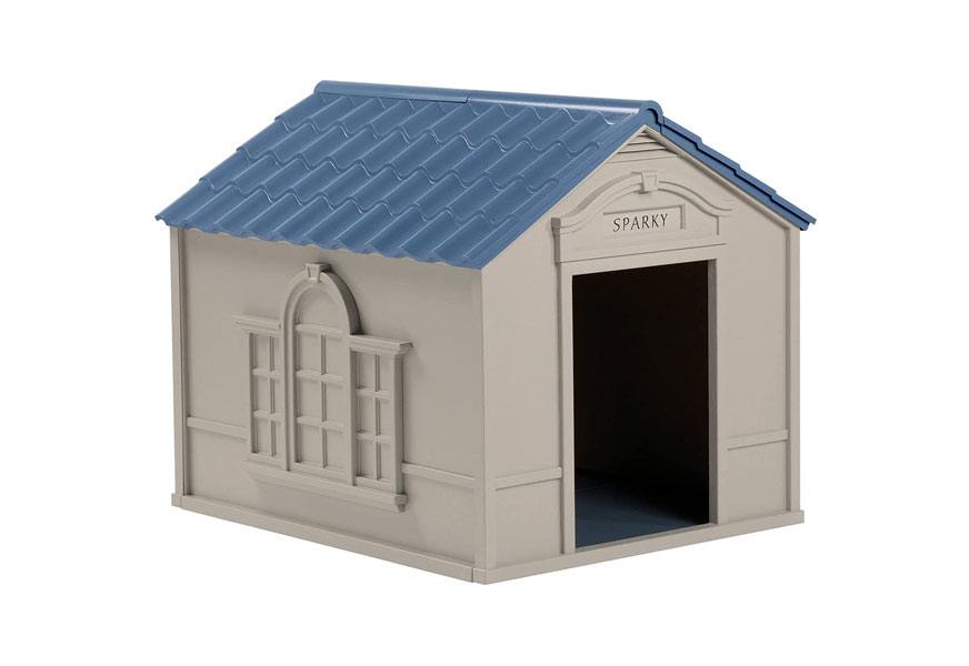 suncast outdoor dog house with door