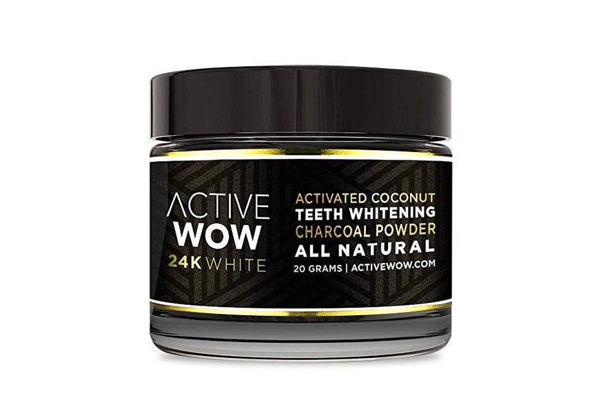 active wow natural teeth whitening kit charcoal powder