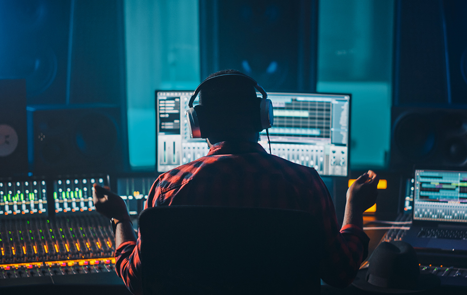 audio equalizers in recording studio