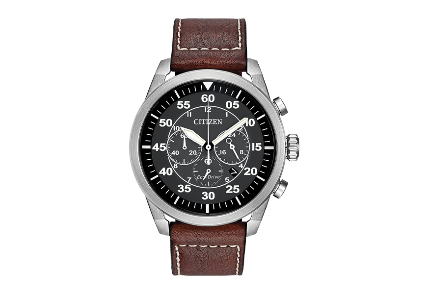 avion eco-drive stainless steel citizen watch