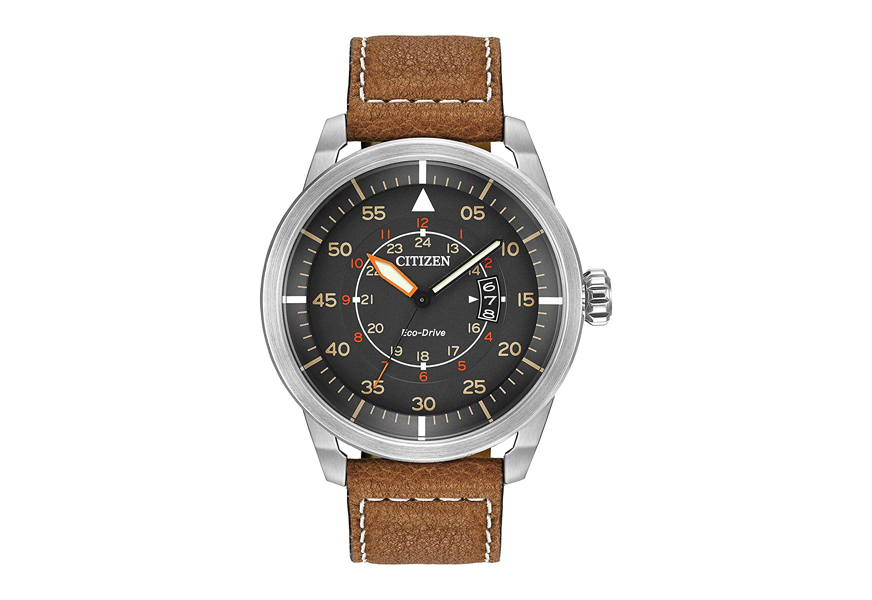 avion eco-drive stainless steel watch citizen watch