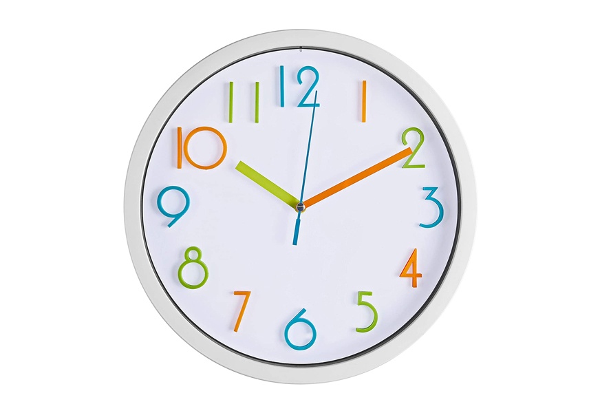 bernhard products colorful kids wall clock