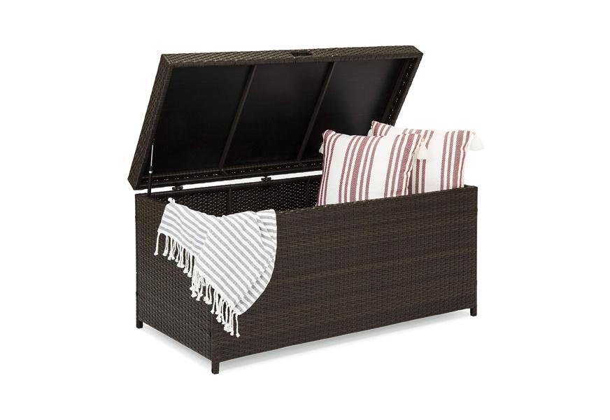 best choice products outdoor wicker storage box