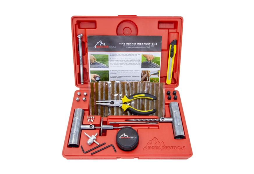 boulder tools heavy duty tire repair kit
