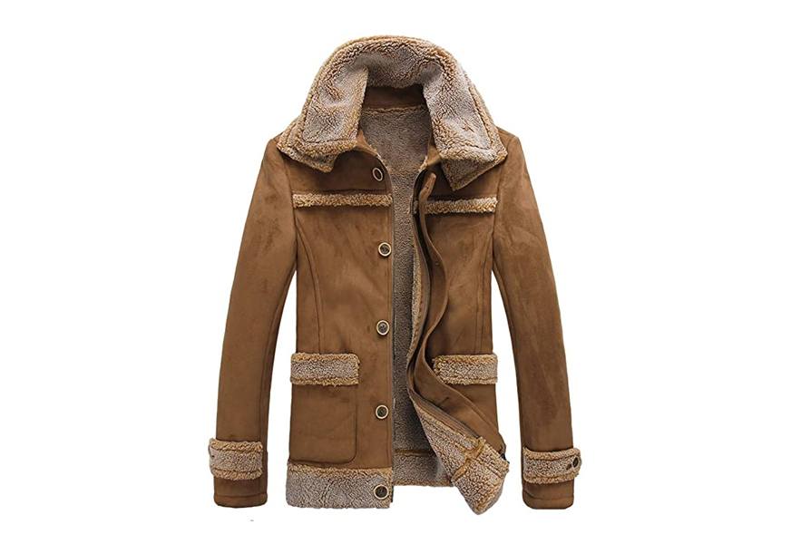 chouyatou suede leather jacket
