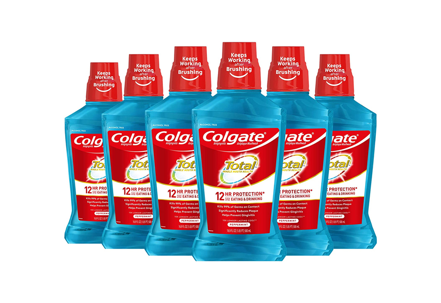 colgate total pro-shield mouthwash, peppermint